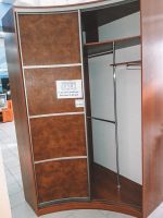 Лот: 13355338. Фото: 3. Радиусный шкаф (рыжий). Мебель