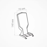 Лот: 21360210. Фото: 2. Пластиковая ударопрочная задняя... Оборудование