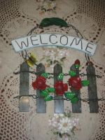 Лот: 12749825. Фото: 2. Винтажное настенное панно Welcome... Предметы интерьера