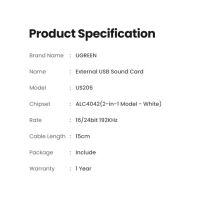 Лот: 21438345. Фото: 9. Адаптер UGREEN USB to 3.5 mm Aux...