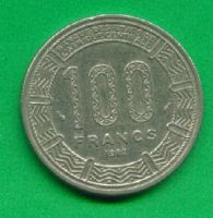 Лот: 8884726. Фото: 2. Чад 100 франков 1982 (х100). Монеты