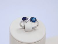 Лот: 14755732. Фото: 3. СЕРЕБРЯНОЕ КОЛЬЦО С САПФИРОМ И... Красноярск