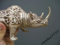 Лот: 5823711. Фото: 2. носорог.бронза .12см-22см.камбоджа... Живопись, скульптура, фото