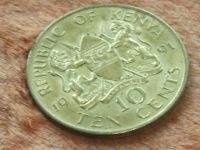 Лот: 10889201. Фото: 2. Монета 10 цент Кения 1991 портрет... Монеты