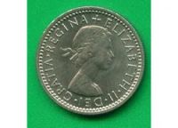 Лот: 9574385. Фото: 2. Великобритания 6 пенсов 1954-1962... Монеты