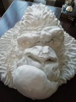 Лот: 15329544. Фото: 2. Гипсовая скульптура головы гориллы. Живопись, скульптура, фото