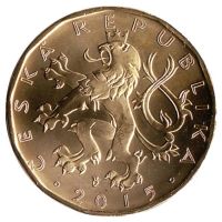 Лот: 21347757. Фото: 2. Чехия, 20 крон 2015 года. Лев... Монеты