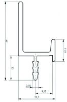 Лот: 23554833. Фото: 2. Ручка врезная FIRM "L" L-3,5м... Мебель