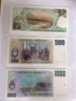 Лот: 18237571. Фото: 2. Набор банкнот Аргентина 50, 500... Банкноты