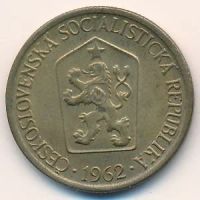 Лот: 8723047. Фото: 2. 1 крона 1962 года. Чехословакия... Монеты