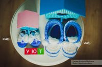Лот: 4838929. Фото: 2. Вязаные пинетки ручной работы... Одежда и аксессуары