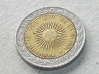 Лот: 16205917. Фото: 3. Монета 1 песо один Аргентина 1994... Коллекционирование, моделизм