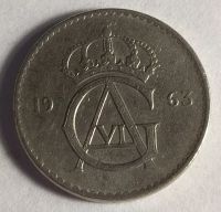 Лот: 15937871. Фото: 2. Швеция. 25 эре. 1963г. Монеты