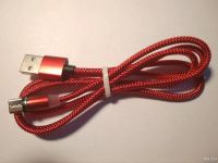 Лот: 16018234. Фото: 2. кабель магнитный type C красный. Аксессуары