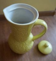 Лот: 4452506. Фото: 2. Керамический кувшин с крышкой. Посуда, кухонная утварь