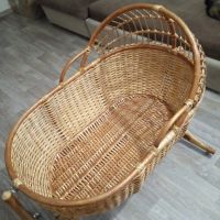 Лот: 21088473. Фото: 2. Люлька для новорожденного из лозы... Детский транспорт
