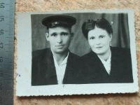 Лот: 9580043. Фото: 3. Фотография мужчина и женщина 1952г... Коллекционирование, моделизм