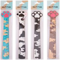 Лот: 20035846. Фото: 3. Линейка 14см. MESHU ""Paws"" деревянная... Компьютеры, оргтехника, канцтовары