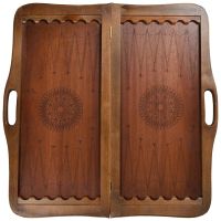 Лот: 8036758. Фото: 2. Нарды Большие Кожаные с ручкой. Спортивные товары