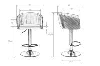 Лот: 23623820. Фото: 10. Стул барный DOBRIN Darcy