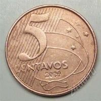 Лот: 1587795. Фото: 2. Бразилия. 5 сентаво 2000г. Монеты