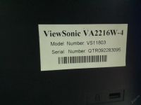 Лот: 5621170. Фото: 2. Монитор 22" Viewsonic VA2216W-4... Мониторы, проекторы