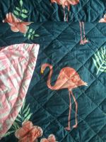 Лот: 11786900. Фото: 2. Одеяло покрывало с фламинго (новое... Домашний текстиль