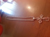 Лот: 4136558. Фото: 2. Цепочка(цепь) с крестиком(крестом... Ювелирные изделия, бижутерия, часы