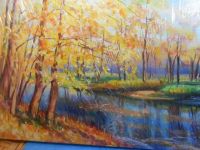 Лот: 13383285. Фото: 2. Картина Начало Осень Украина природа... Живопись, скульптура, фото