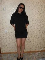 Лот: 2582433. Фото: 3. Платье-туника чёрное.Мерить 42-46. Одежда, обувь, галантерея