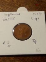 Лот: 11319900. Фото: 2. 738 Норвегия 5 эре 1973 год фауна. Монеты