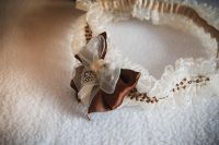 Лот: 3148852. Фото: 3. Подвязка невесты цвет айвори... Одежда, обувь, галантерея