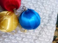 Лот: 19988888. Фото: 7. Новогодние шары из шёлковых ниток...