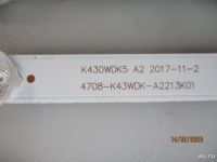 Лот: 15504942. Фото: 3. LG Подсветка LED K430WDK5A2 4708-K43WDK-A2213K01... Бытовая техника