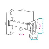 Лот: 10379386. Фото: 2. Кронштейн для LCD/LED тв 15"-29... Аксессуары