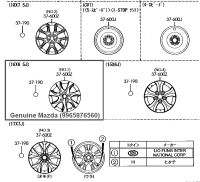 Лот: 21395125. Фото: 16. Оригинальные литые диски MAZDA...