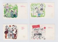 Лот: 11830900. Фото: 4. Открытки СССР набор Пять правил... Красноярск