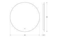 Лот: 23938825. Фото: 6. Зеркало настенное с LED-подсветкой...