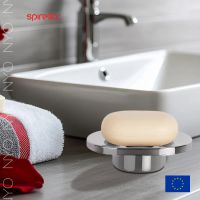 Лот: 24943397. Фото: 2. Мыльница Spirella Nyo, цвет серебряный. Хозтовары