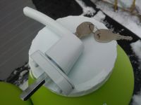 Лот: 8655664. Фото: 2. Ручка с замком и ключем для пластикового... Двери, окна, фурнитура