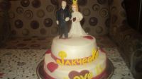 Лот: 7167566. Фото: 2. свадебный торт love is. Кондитерские изделия, конфеты