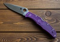 Лот: 1500421. Фото: 2. Нож Spyderco Endura purple FRN. Охота