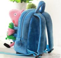 Лот: 9189554. Фото: 2. Детский плюшевый рюкзак с карманом... Одежда и аксессуары