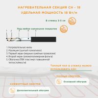 Лот: 17765085. Фото: 2. Теплый пол в стяжку 13.0 - 21... Тепловое оборудование, климат