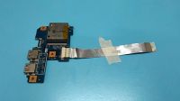 Лот: 16451755. Фото: 2. Б/У плата с разъемами USB и картридером... Радиодетали  (электронные компоненты)