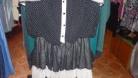 Лот: 4195791. Фото: 3. платье tops&tops новое шифон чёрно-белое... Одежда, обувь, галантерея