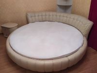 Лот: 16182976. Фото: 3. Кровать круглая кожаная d=2,4м... Мебель