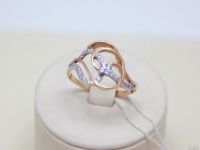 Лот: 13799261. Фото: 2. ЗОЛОТОЕ КОЛЬЦО С ФИАНИТАМИ 3,10... Ювелирные изделия, бижутерия, часы