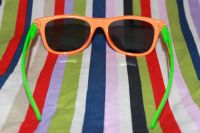 Лот: 4011873. Фото: 3. Очки Ray Ban зеркальные! Оранжево-салатовый... Одежда, обувь, галантерея