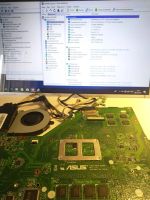 Лот: 11862376. Фото: 10. Мат. плата для ноутбука Asus X55...